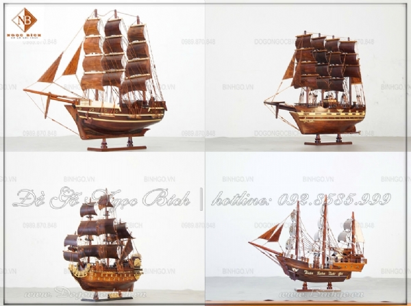Báo giá các mẫu thuyền buồm trang trí gỗ Cẩm