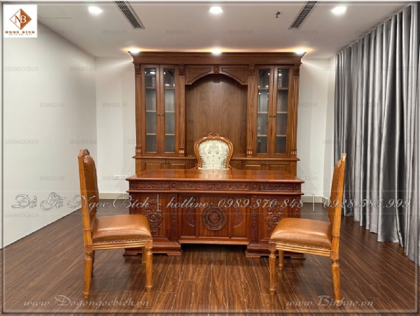 Báo Giá Bàn Làm Việc Dài 2m Gỗ Tự Nhiên Đẳng Cấp Doanh Nhân